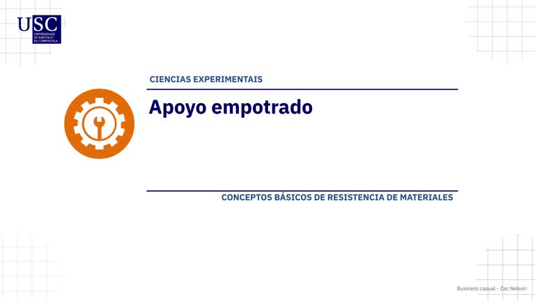 Apoyo empotrado
