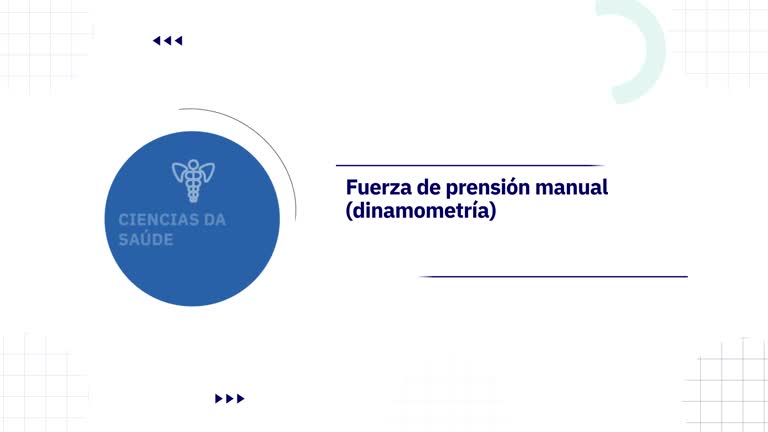 Fuerza de prensión manual (dinamometría)