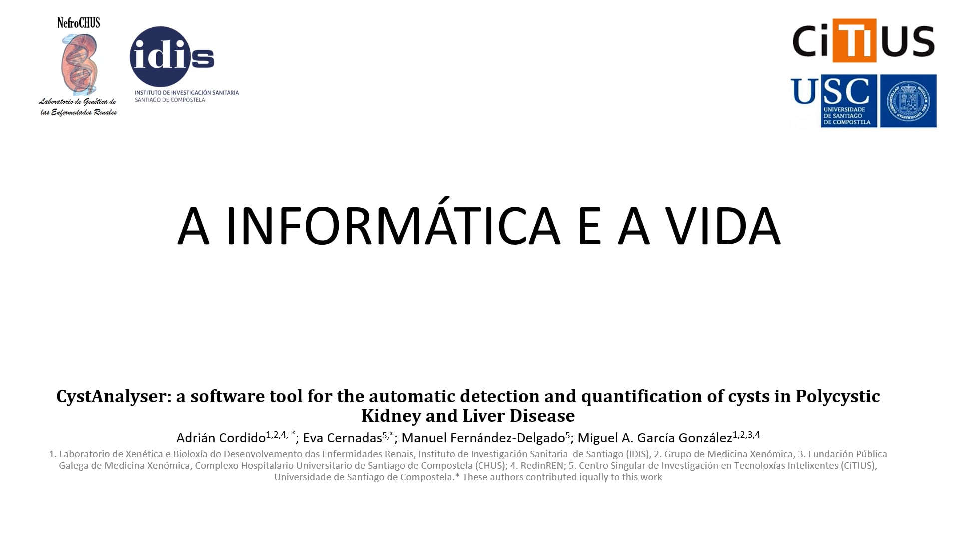 Vídeo - A informática e a vida - Adrián Cordido